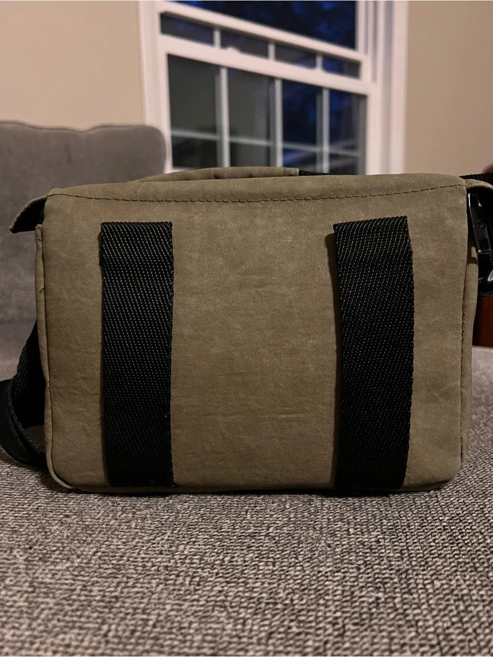 Samsonite Olive Green Messenger Camera Bag with Black Strap
